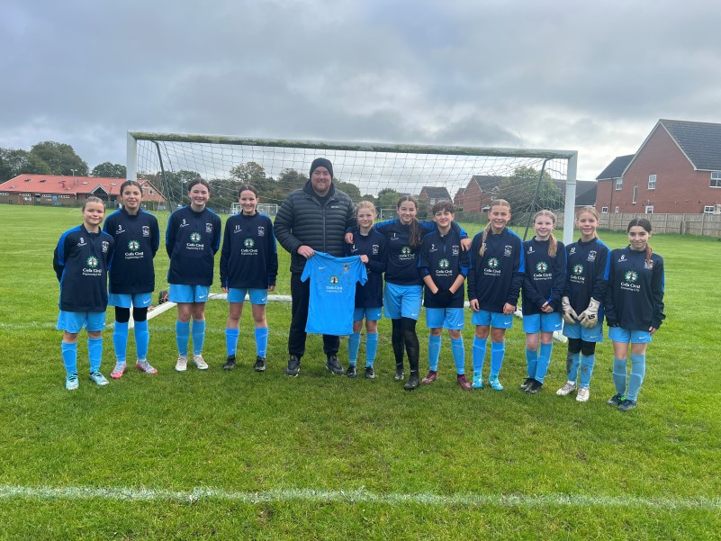 Coventry City Women & Girls Football Club, U13 Blues Present Signed